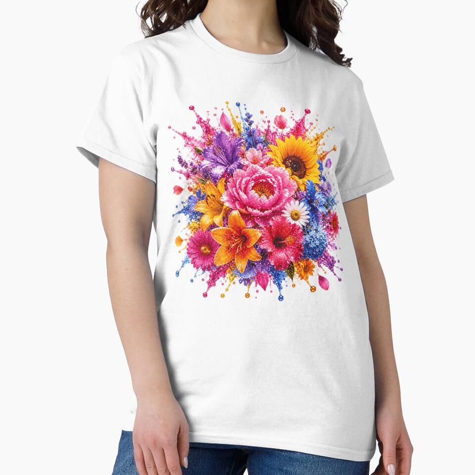 Colorful Flower Splash Art by AureliasDesignStudio
