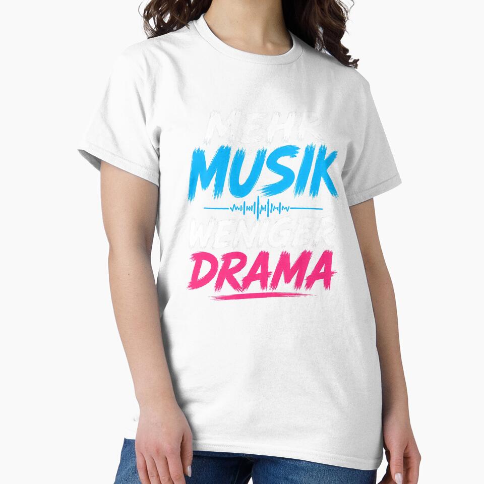 More Music, Less Drama – Music Typography Design by ArtShuffle