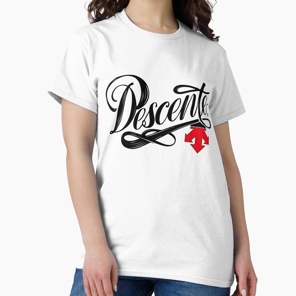 Descente Brand Logo T-Shirt for Men and Women by kirallshop