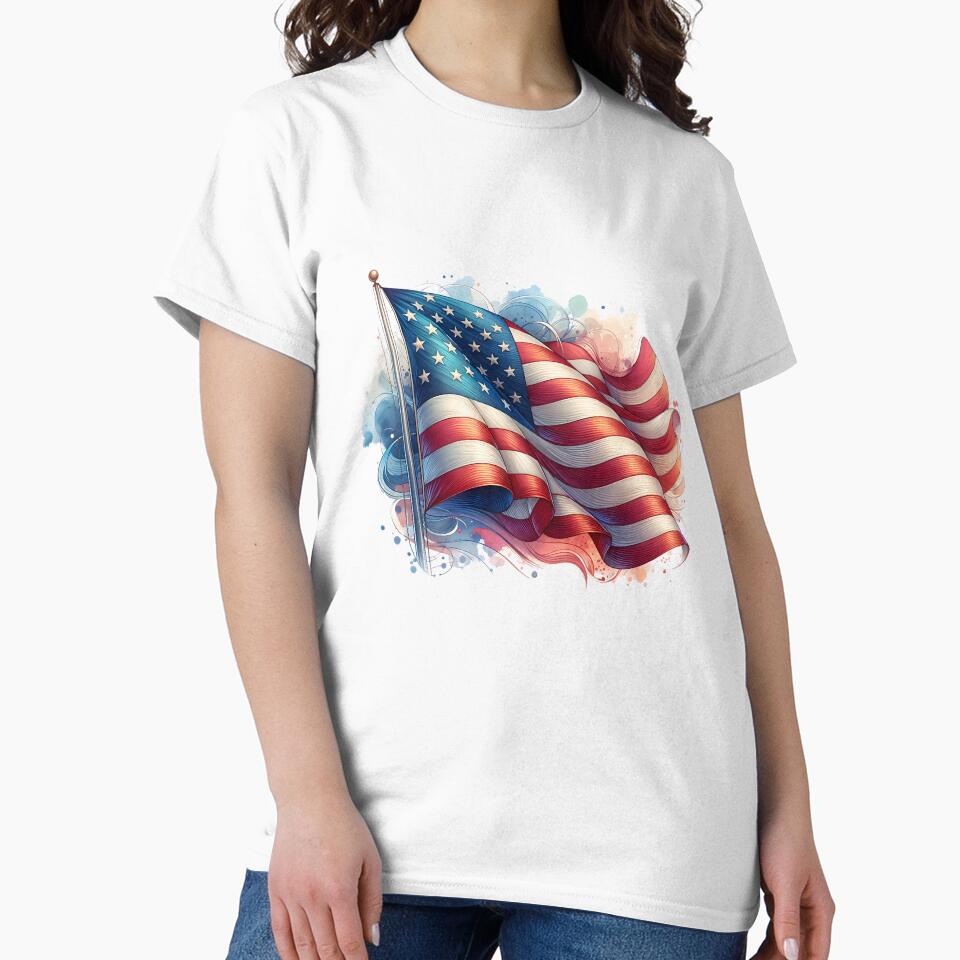 American Flag Art – Patriotic USA Pride Design by artedigital99