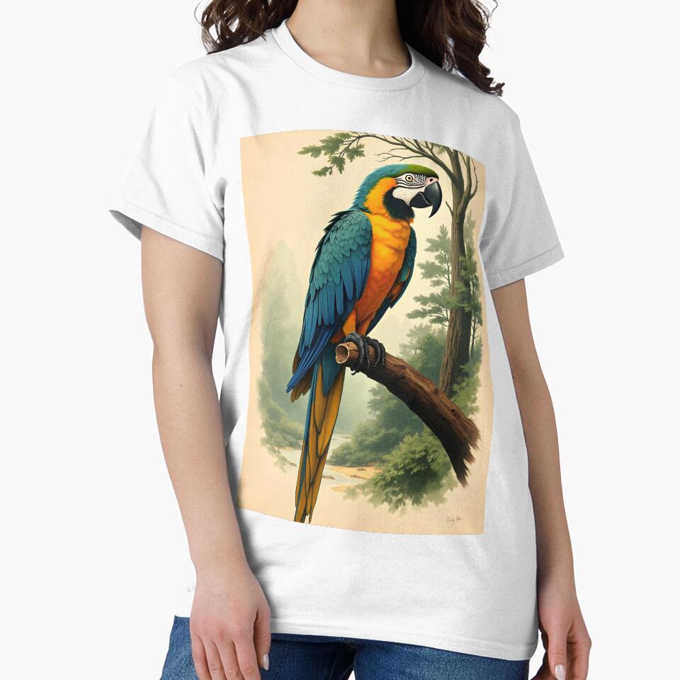 blue macaw parrot in the Brazilian Amazon by PrintyArts