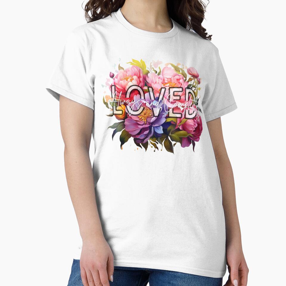 LOVED Always and Completely Floral Design Rainbow by GoKindCreations