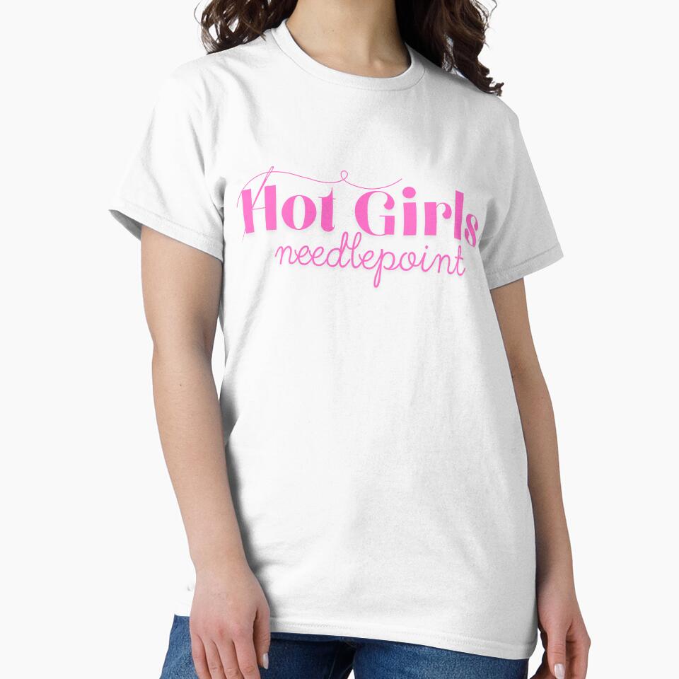 Hot Girls Needlepoint by SilverSaddleCo