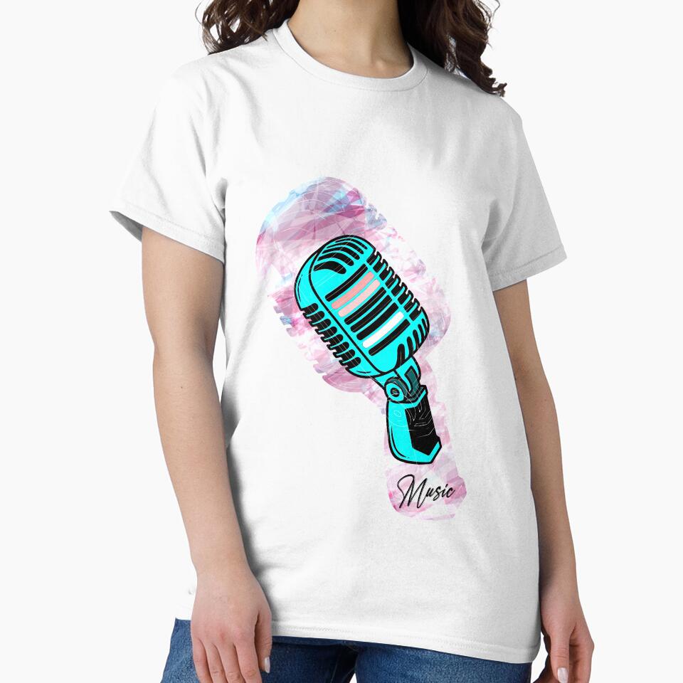Hand Drawn Microphone Podcast Host  Vocalist by Imakeyouhappy
