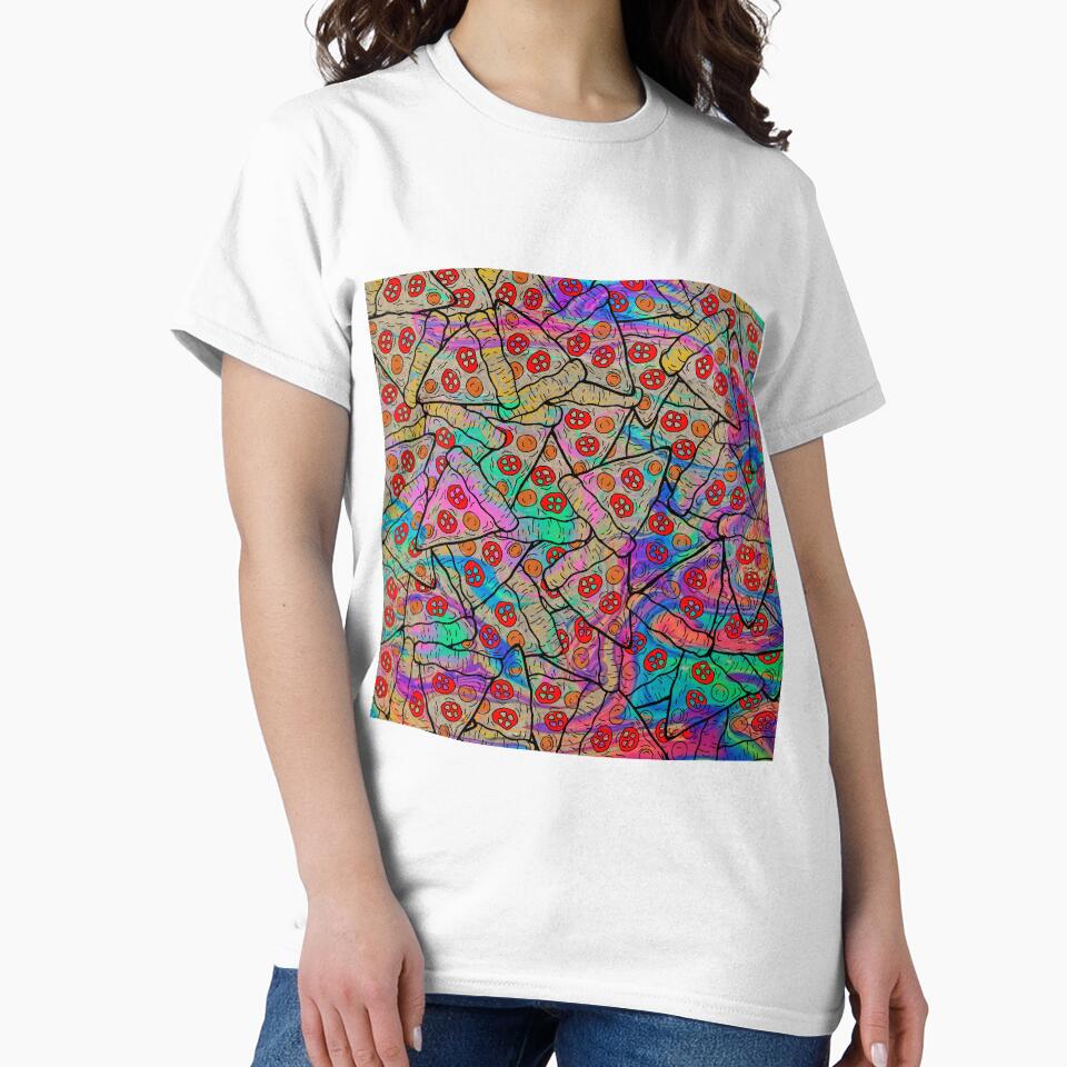 pizza psychedelic art by Ilustra Club