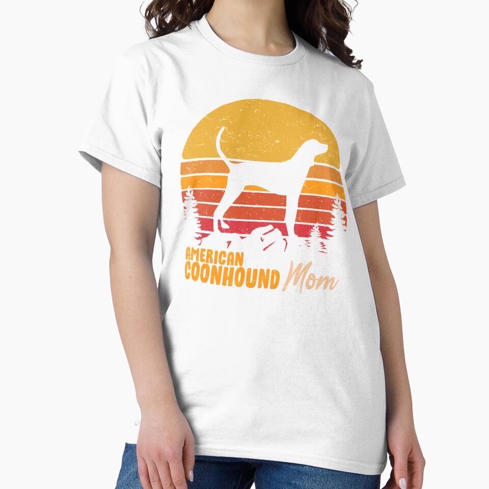 American Coonhound Dog Mom Vintage Retro by rafaeltto