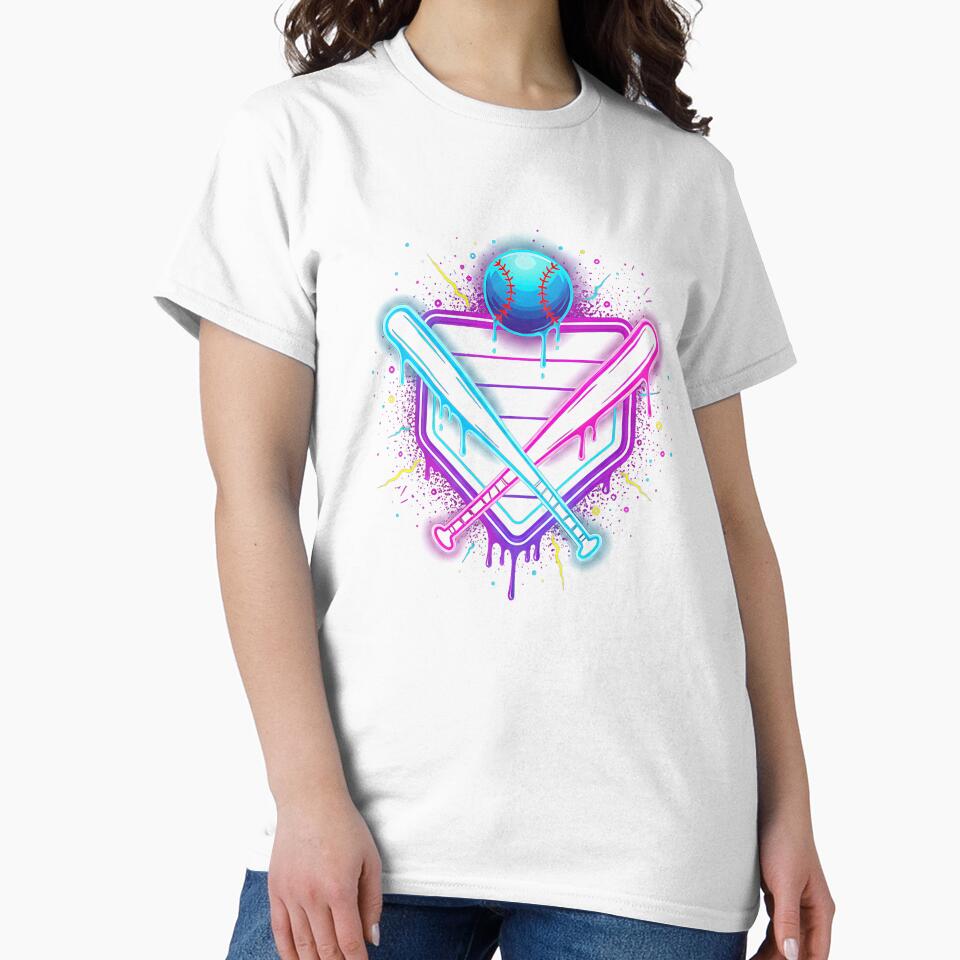 Baseball Dripping Ice Cream Drip Youth Boys Baseball by facegm