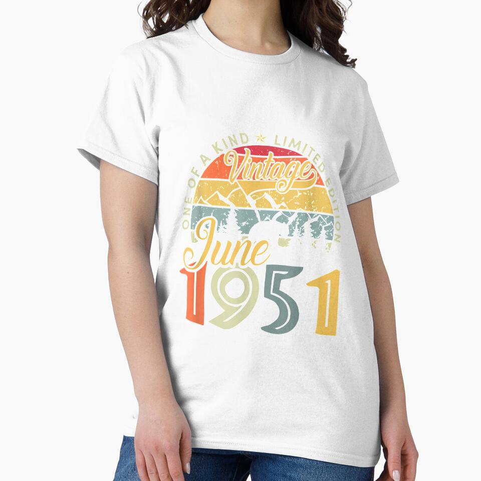 June 1951 Limited Edition 70 Years Old For Men Women by anniet33