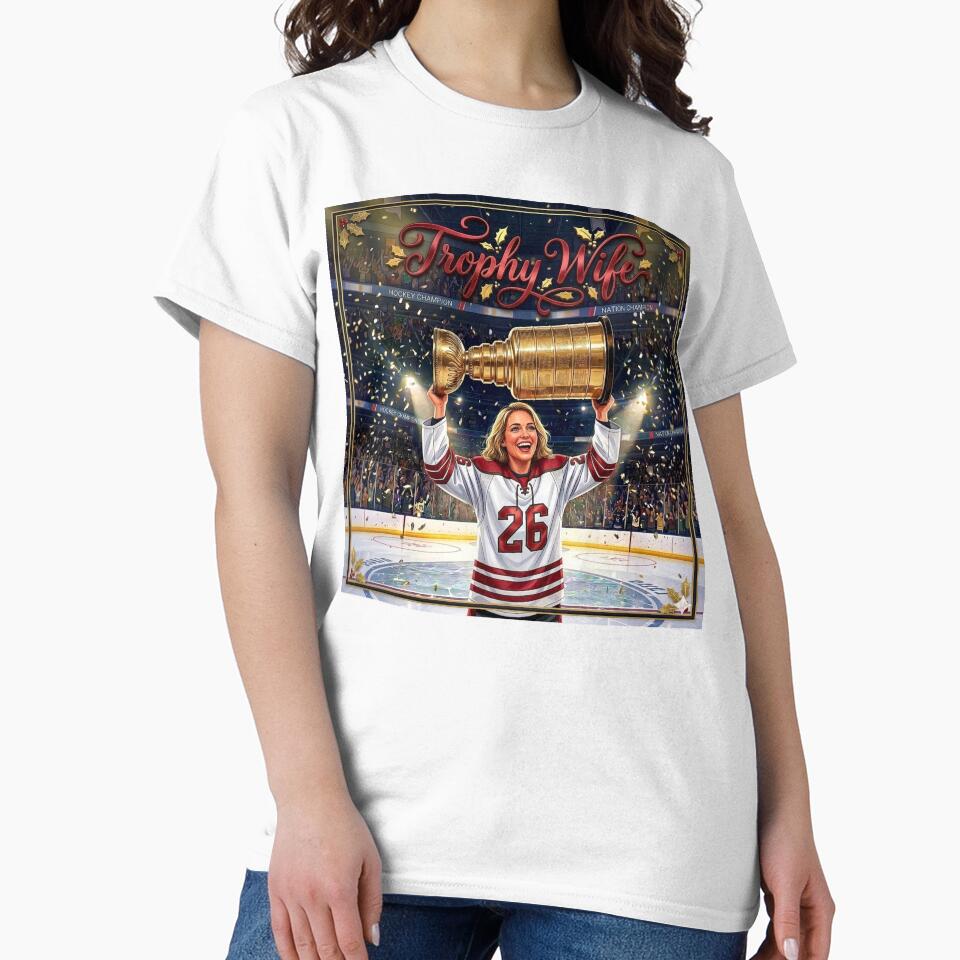 Trophy Wife Funny Hockey Championship Art by NeonOut