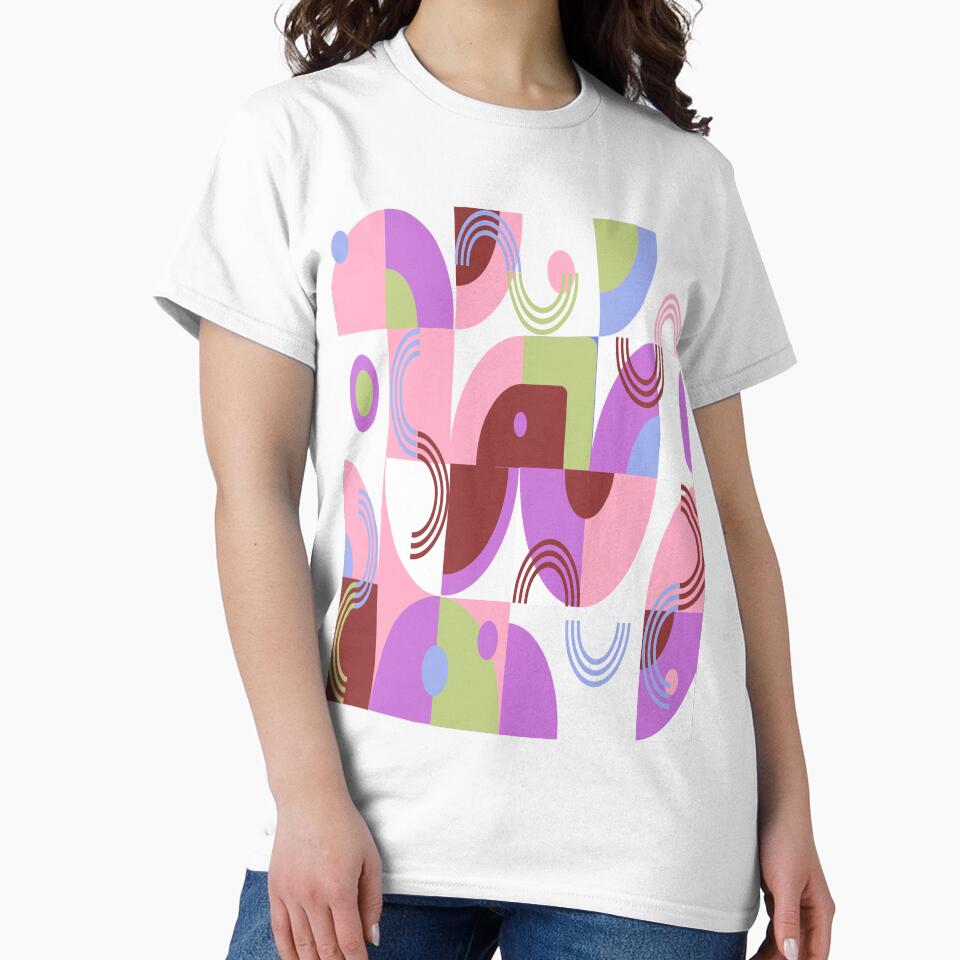 Geometric wallpaper : Minimalist, Artsy, Geometric Top, Modern Art, Artistic Gift, Triangles, Aesthetic Clothing, Geometric Top, Outfit, Retro by Lea bolo