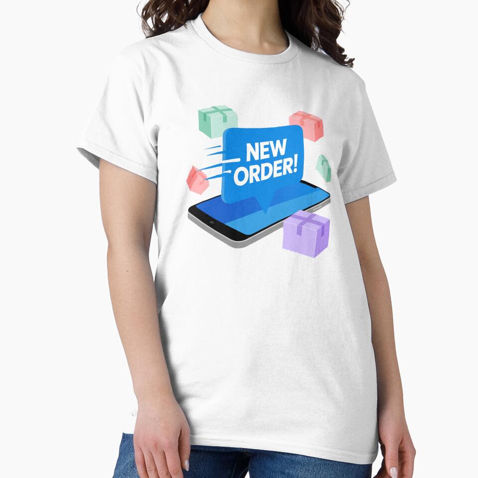 New Order Just Dropped Funny Ecommerce Seller Design by YounexxART