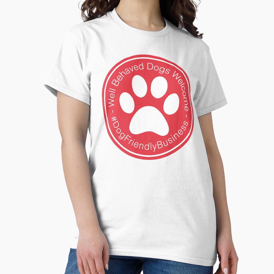 Well Behaved Dogs Welcome Red Sign - #DogFriendlyBusiness by fireballuke