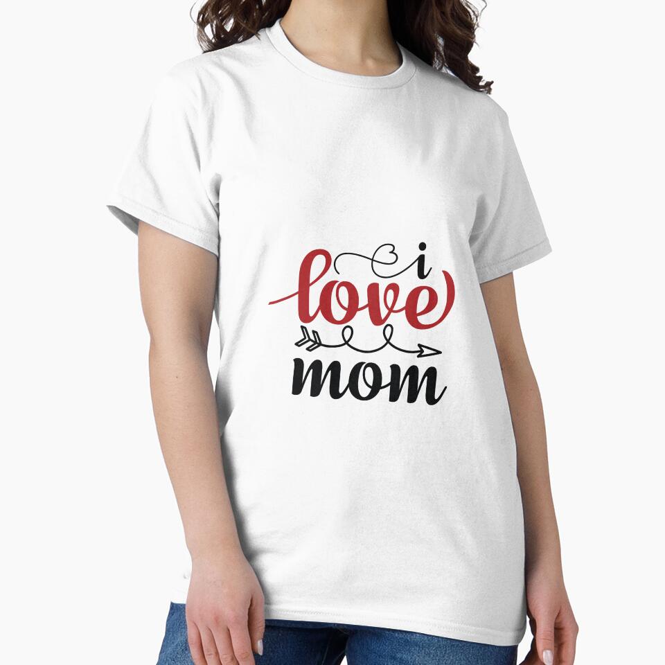 Greeting Card - I love  mom , valentine card ideas for mom by Merchlux