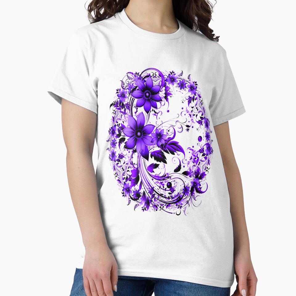 PURPLE FLORAL KALEIDOSCOPE by WendyMaree