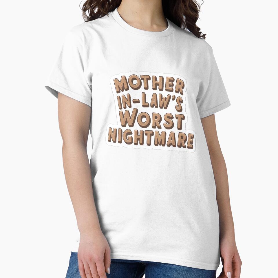" Mother in law' worst nightmare " Slogan Logo by Lordilyes
