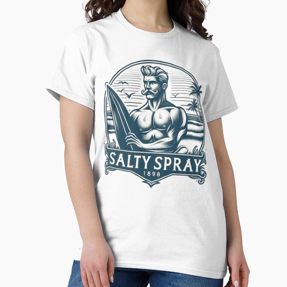 Vintage Mustache and Surf by SaltySpraySurf
