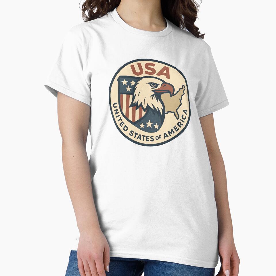 Vintage USA – Retro American Logo by Dax Studio