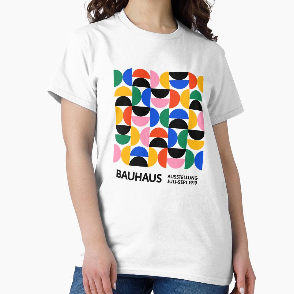 Bauhaus Semi Circles Pattern Colorful by ahumbleconcept