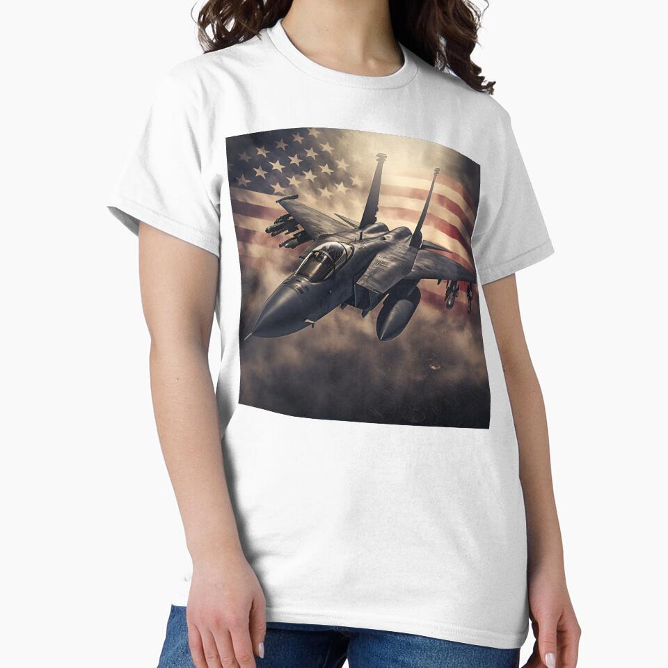 patriotic american flag fighter jet digital print by dcrc
