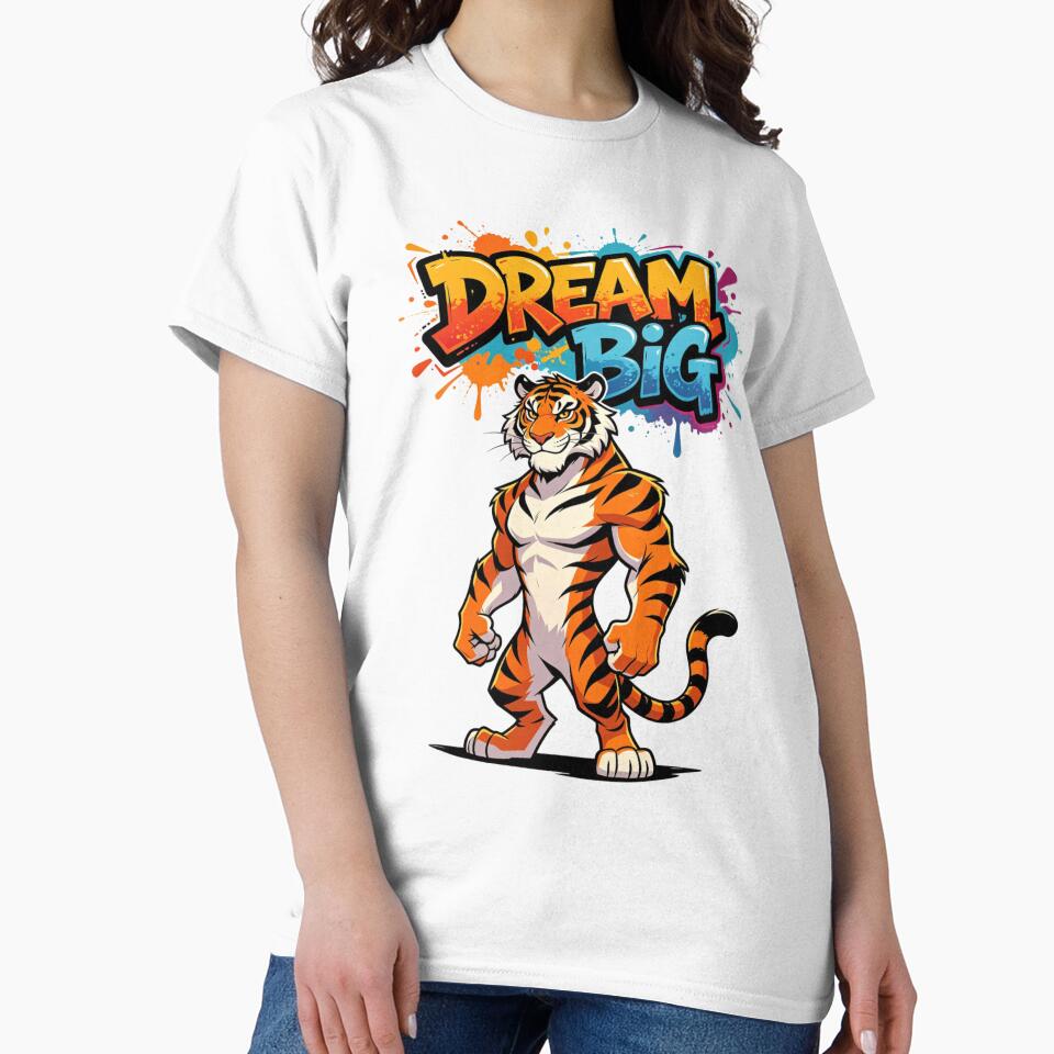 Dream Big Tiger Street Graffiti by LINSSEX Style • Urban & Sport Streetwear