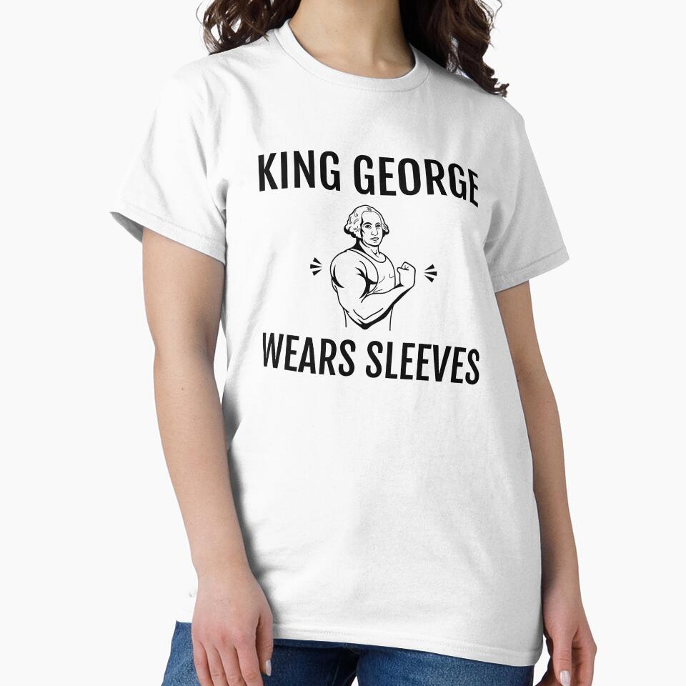Funny George Washington King George Wears Sleeves Tank Top by jakehughes2015