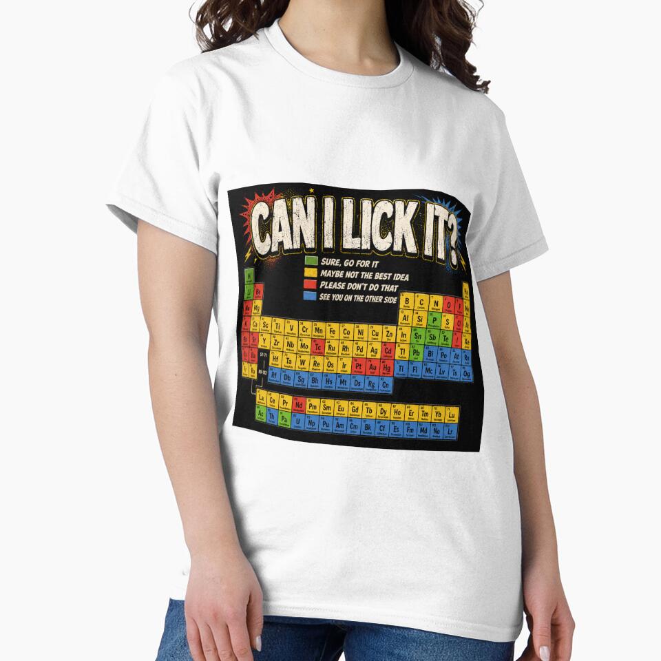 Can I Lick It Funny Chemistry Periodic Table by Nano-Threads