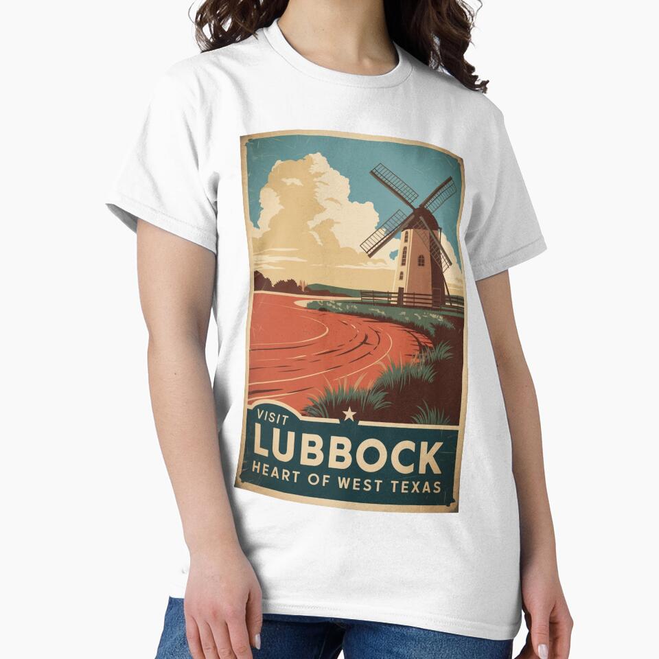 Lubbock Vintage Travel Poster by TravelerRat