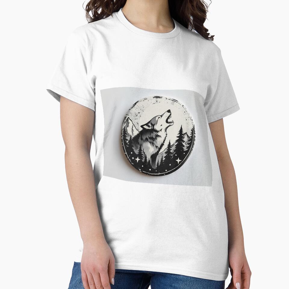 Wild Wolf Mountain Badge by Velora_art01