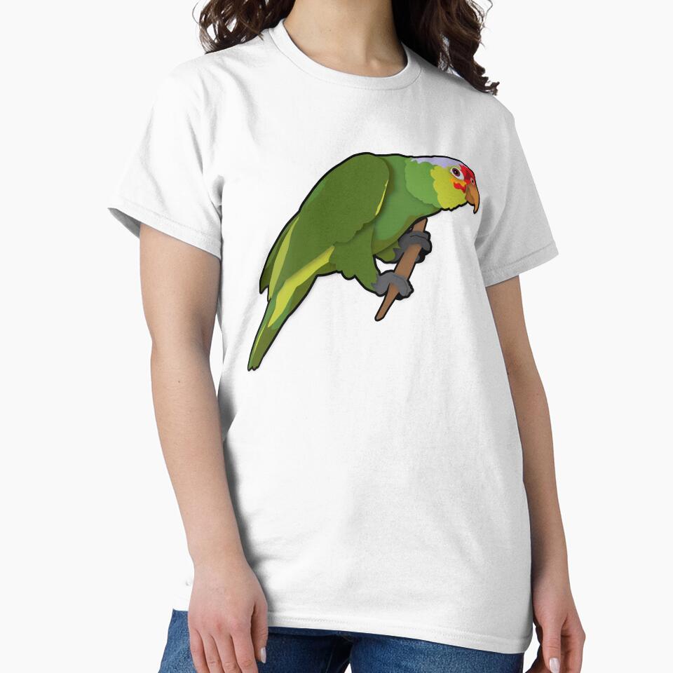 Curious Red-Lored Amazon Parrot by StuffInBetween