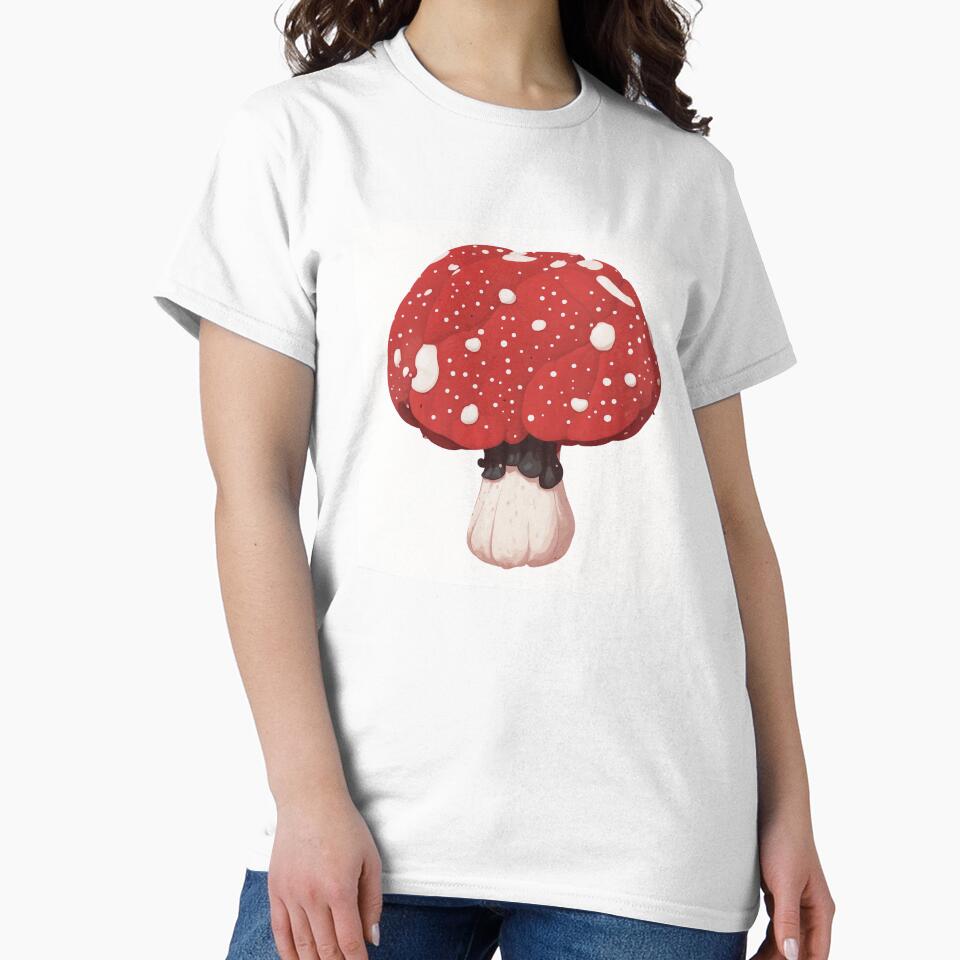 Red Fly Agaric Mushroom - Fantasy Forest Illustration by mrshadow113