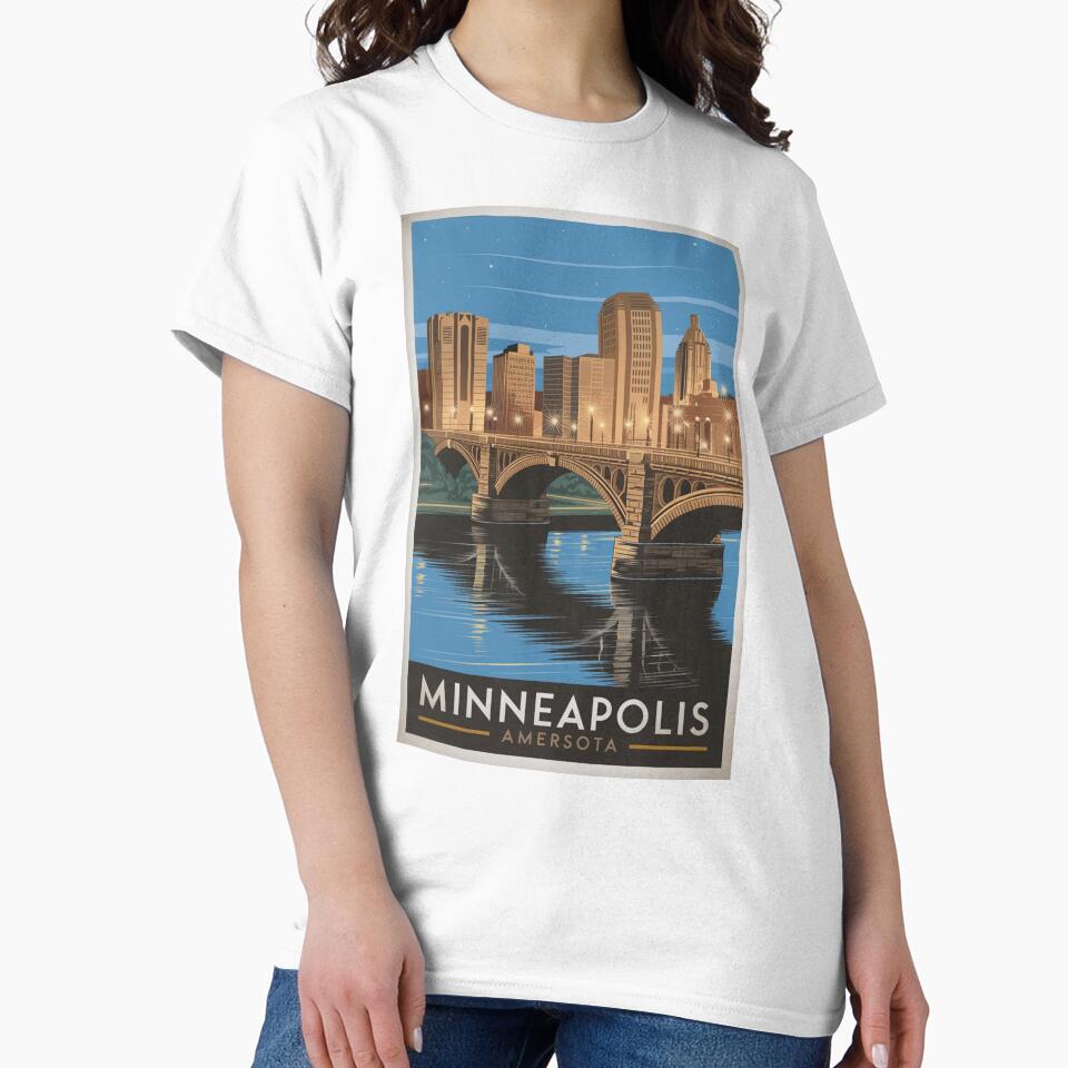Minneapolis Vintage Travel Poster by TravelerRat