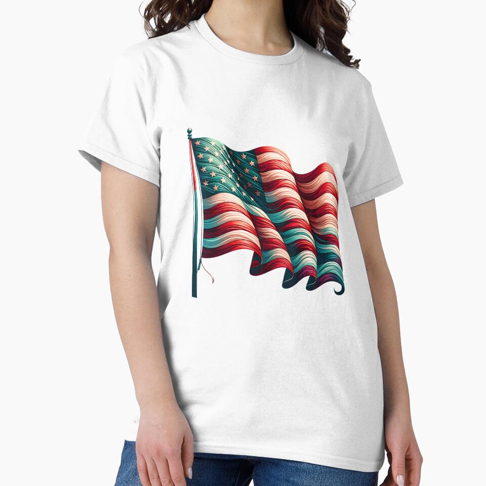 USA Patriotic Illustration – American Flag Design by artedigital99
