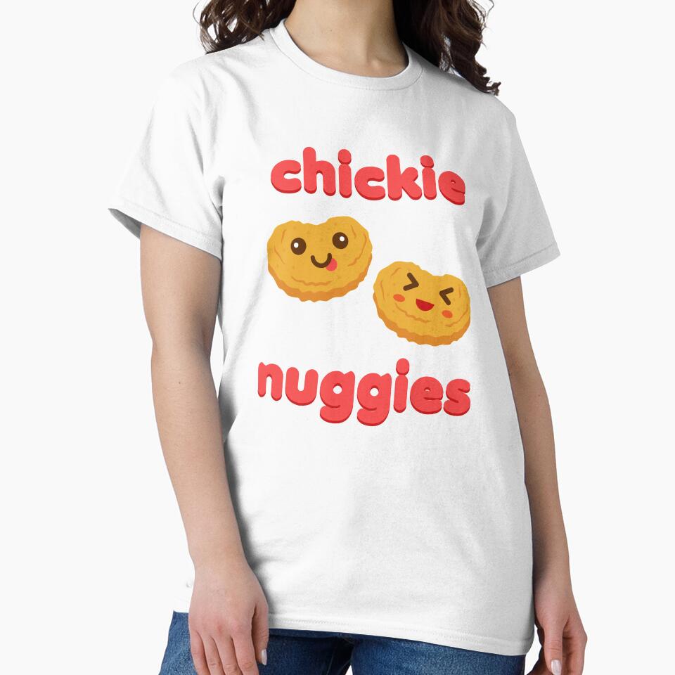 Chickie Nuggies Chicken Nuggets Funny Meme Cute Kawaii Baby Get In Loser Babytalk Slang by gkao