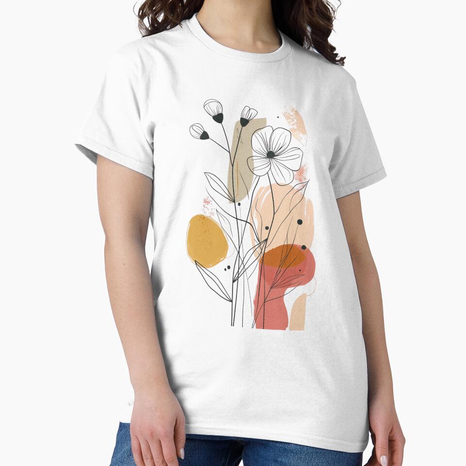 line art minimalist graphic classic tshirt by anandsiva2703