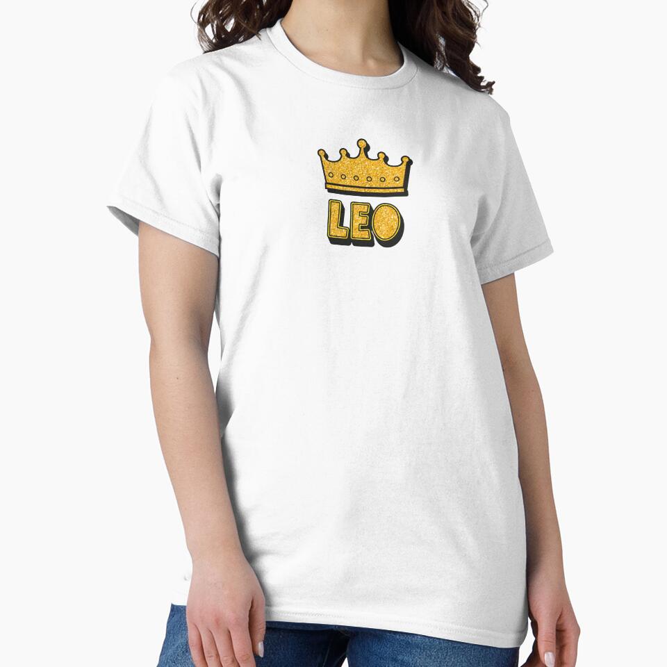 Leo Personalized Name With Crown - Cool & Funny Custom Gift for Men and Boys by Oussinc