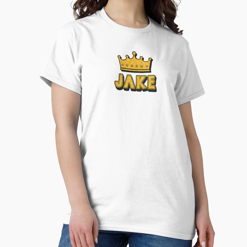 Jake Personalized Name With Crown - Cool & Funny Custom Gift for Men and Boys by Oussinc