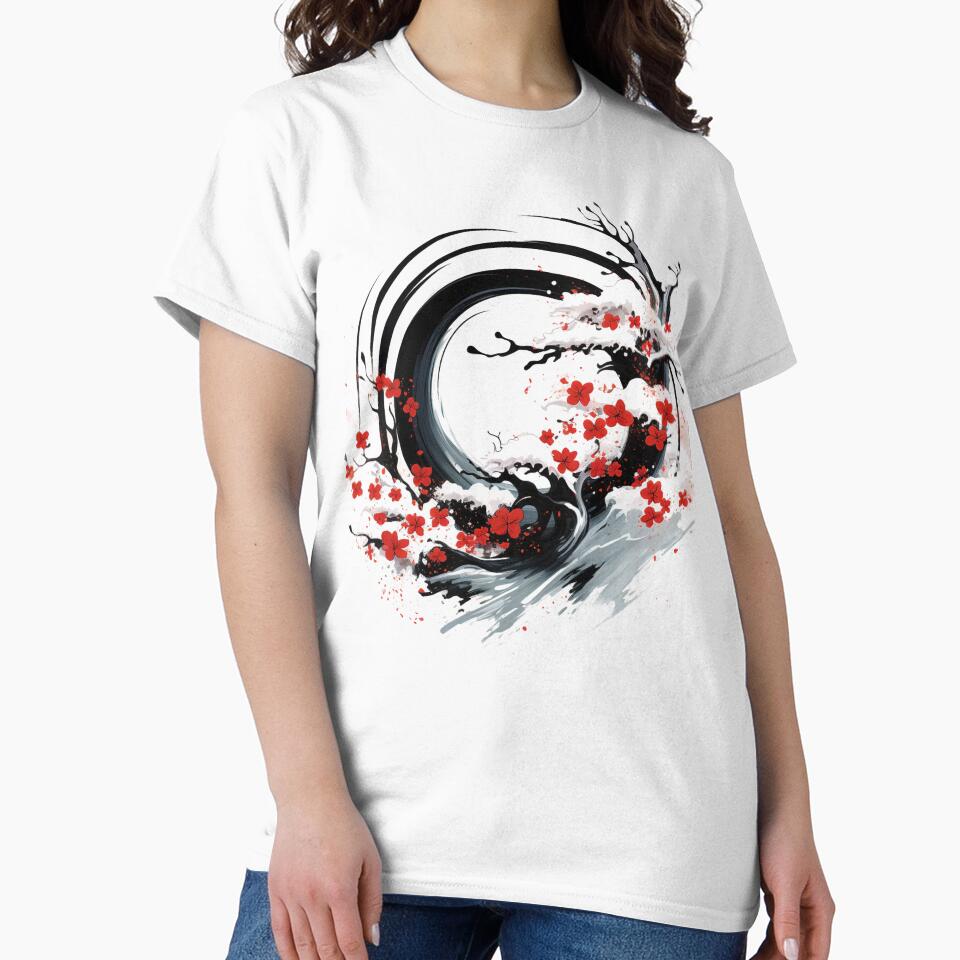 Zen Enso - Sakura Tree Flow by Nioon