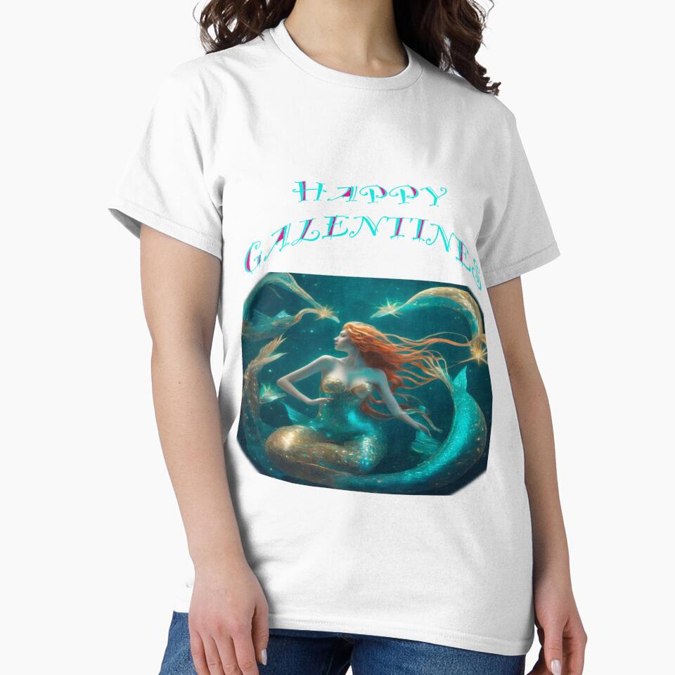 siren Mermaid posing for Galentines card, perfect gift idea for Galentines day by sailorsam1805