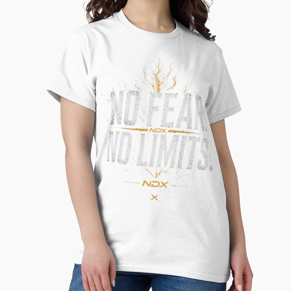 No Fear No Limits – Fearless Mindset Bold Typography Graphic Design | NDX by NDX9