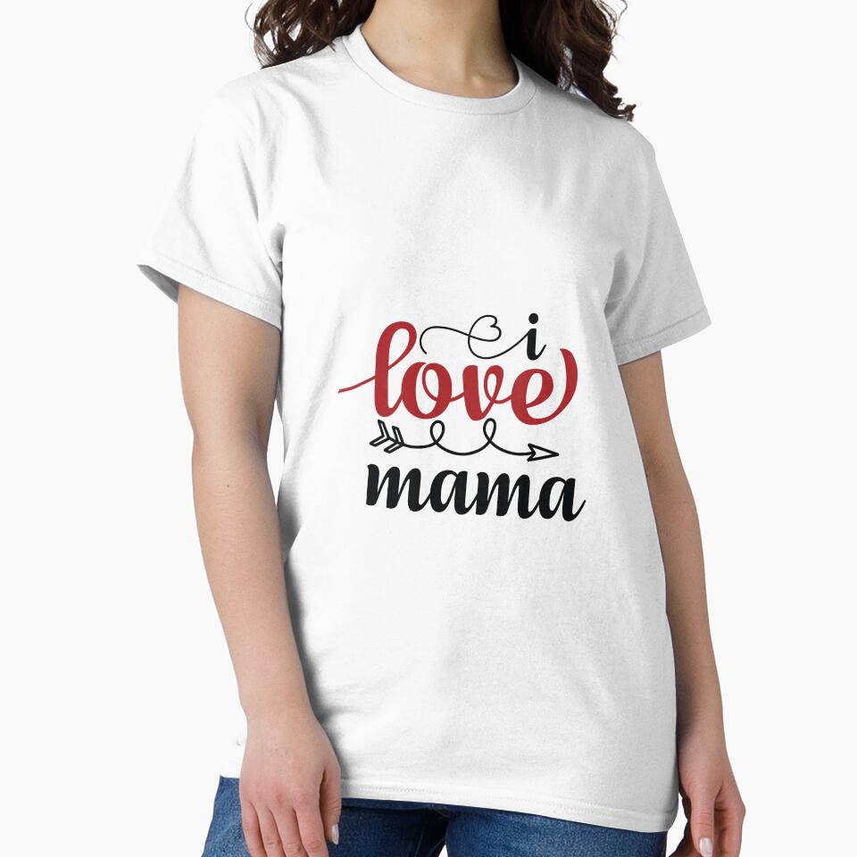 Greeting Card - I love  mama , valentine card ideas for mom by Merchlux