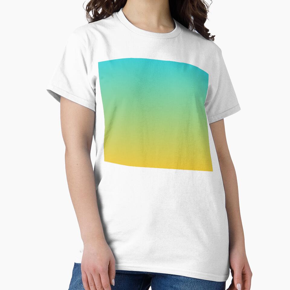 The vibrant gradient from turquoise to yellow color by MyLucidDreams