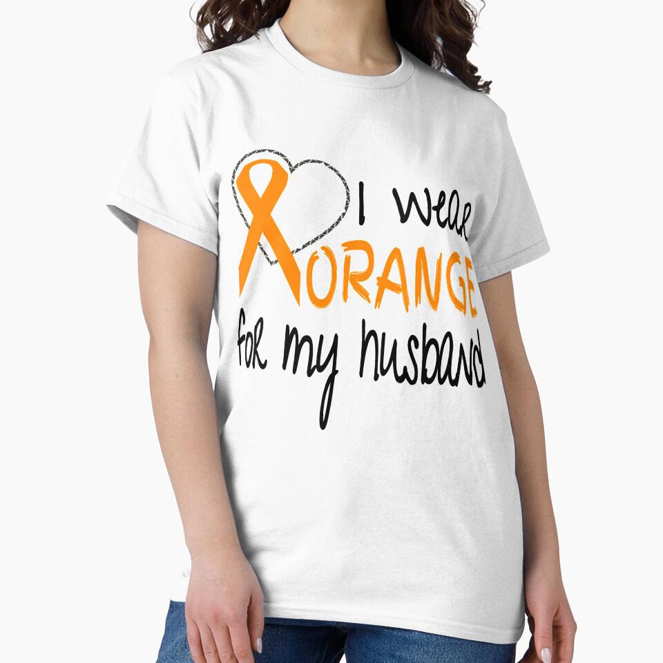 I Wear Orange For My Husband Ribbon Awareness by nikkidawn74