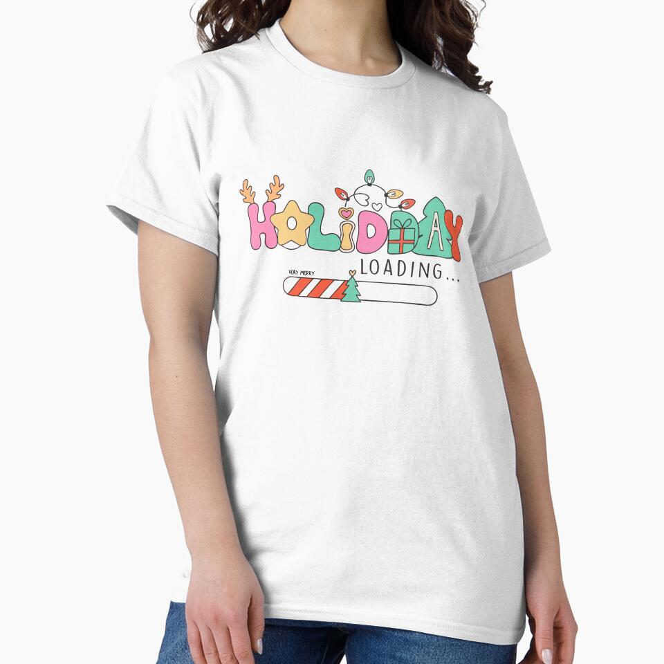 Holiday Loading Christmas Funny Gift Design | Festive Season Countdown Art by graphicnew