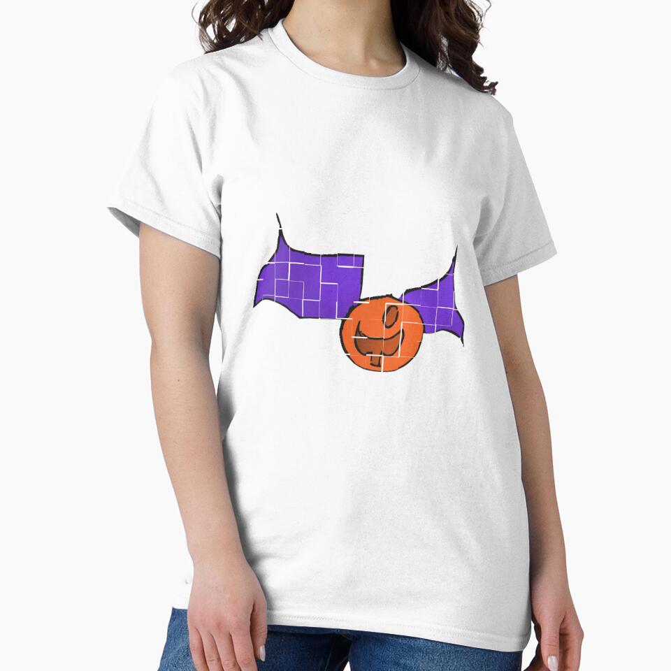 Halloween tile pumpkin with cape art by Coffeemerc117