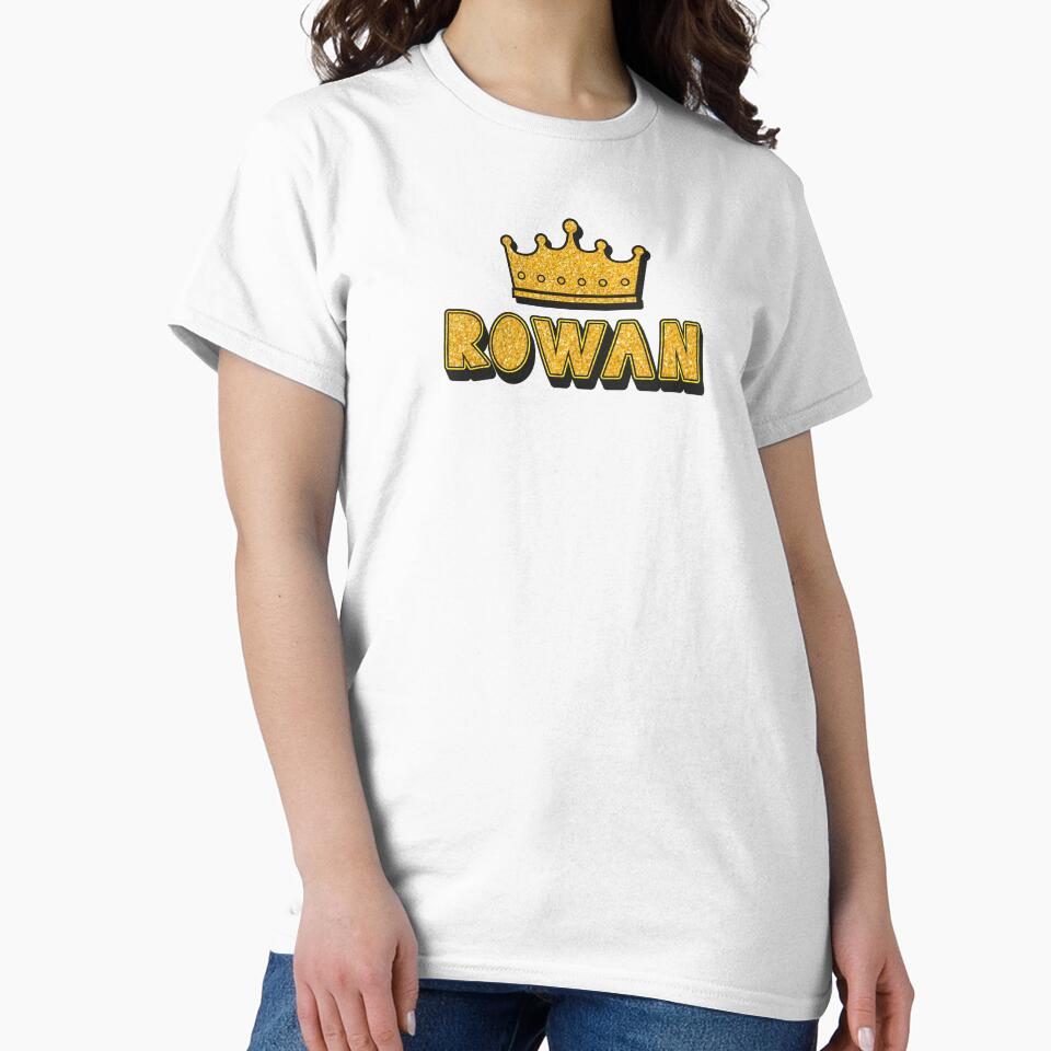 Rowan Personalized Name With Crown - Cool & Funny Custom Gift for Men and Boys by Oussinc