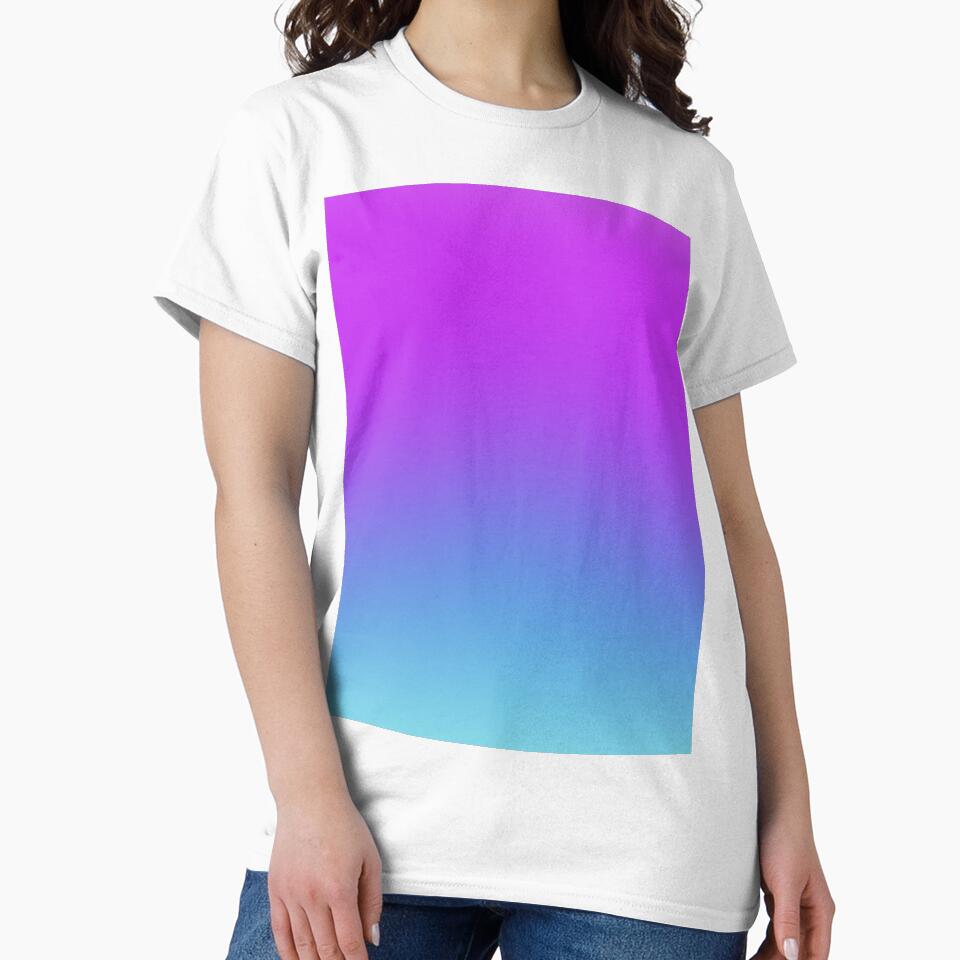 Pink and blue ombré gradient by Tanuja  Sharma