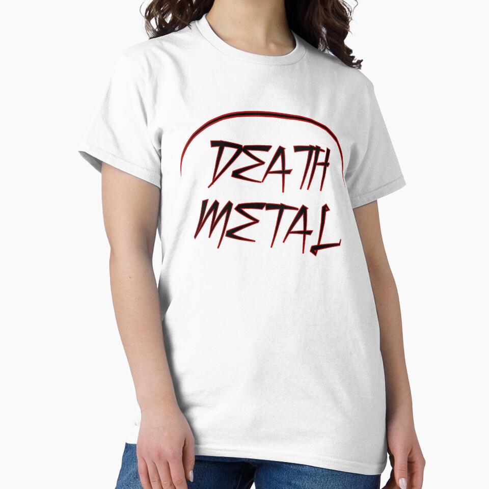 Death Metal Typography Design Red Black by FMH