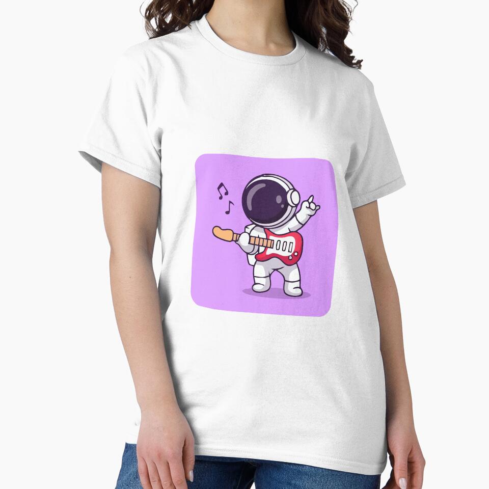 Astronaut Loves Playing Guitar by Ravex  Graphix
