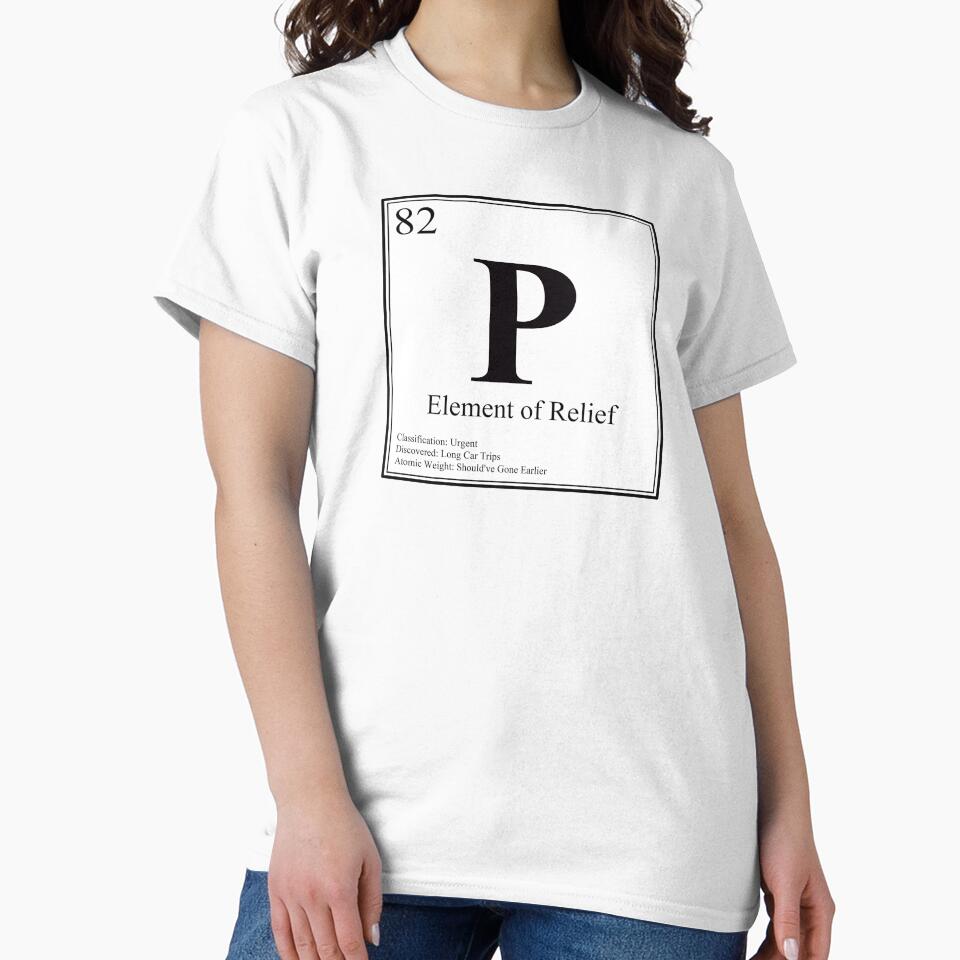 P - Element of Relief - Funny Periodic Table Card by Estalon