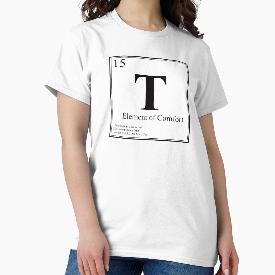T - Element of Comfort - Funny Periodic Table Card by Estalon